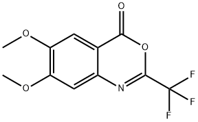 6,7-DiMethoxy-2-(trifluoroMethyl)-4H-benzo[d][1,3]oxazin-4-one 化学構造式