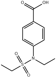 4-[乙基(乙基磺酰基)氨基]苯甲酸 结构式