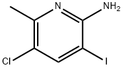 2-AMINO-3-IODO-5-CHLORO-6-METHYLPYRIDINE Structure