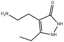 3H-Pyrazol-3-one,  4-(2-aminoethyl)-5-ethyl-1,2-dihydro- Structure