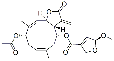 (5S)-2,5-Dihydro-5-methoxy-3-furancarboxylic acid (3aR,4R,6E,9S,10Z,11aR)-9-(acetyloxy)-2,3,3a,4,5,8,9,11a-octahydro-6,10-dimethyl-3-methylene-2-oxocyclodeca[b]furan-4-yl ester Structure