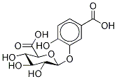 3,4 - 二羟基苯甲酸3-O-Β-D-葡萄糖醛酸 结构式