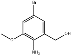 (2-AMINO-5-BROMO-3-METHOXYPHENYL)METHANOL Structure