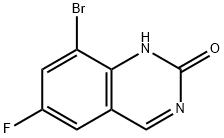 8-溴-6-氟喹唑啉-2-酮 结构式