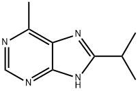9H-Purine,  6-methyl-8-(1-methylethyl)- 结构式