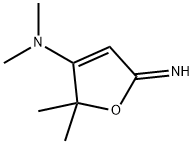 3-Furanamine,  2,5-dihydro-5-imino-N,N,2,2-tetramethyl- Struktur