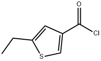 5-エチルチオフェン-3-カルボニルクロリド 化学構造式