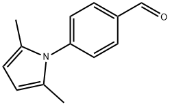 4-(2,5-ジメチル-1H-ピロール-1-イル)ベンゼンカルブアルデヒド 化学構造式
