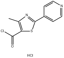 4-METHYL-2-PYRID-4-YL-1,3-THIAZOLE-5-CARBONYL CHLORIDE HYDROCHLORIDE,953408-88-3,结构式