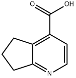 6,7-二氢-5H-环戊[B]吡啶-4-羧酸,953428-98-3,结构式