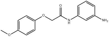 N-(3-Aminophenyl)-2-(4-methoxyphenoxy)acetamide Struktur