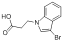 3-(3-bromo-1H-indol-1-yl)propanoic acid 化学構造式