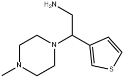 2-(4-METHYLPIPERAZIN-1-YL)-2-(3-THIENYL)ETHYL]AMINE, 953722-65-1, 结构式