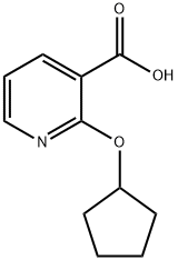 2-(cyclopentyloxy)nicotinic acid Structure