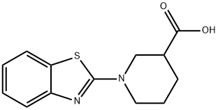 1-(BENZO[D]THIAZOL-2-YL)PIPERIDINE-3-CARBOXYLIC ACID, 953733-14-7, 结构式