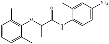 N-(4-Amino-2-methylphenyl)-2-(2,6-dimethylphenoxy)propanamide 结构式