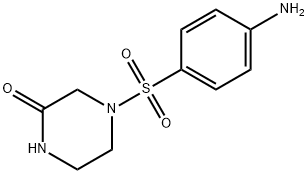 4-[(4-AMINOPHENYL)SULFONYL]PIPERAZIN-2-ONE 结构式
