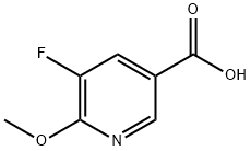 5-氟-6-甲氧基-3-吡啶羧酸, 953780-42-2, 结构式