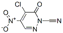1(6H)-Pyridazinecarbonitrile,  5-chloro-4-nitro-6-oxo- Structure