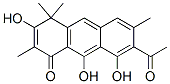 7-Acetyl-3,8,9-trihydroxy-2,4,4,6-tetramethylanthracen-1(4H)-one,95388-04-8,结构式
