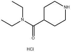 N,N-DIETHYL-4-PIPERIDINECARBOXAMIDE HYDROCHLORIDE Structure
