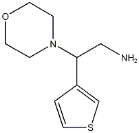 [2-Morpholin-4-yl-2-(3-thienyl)ethyl]amine Struktur