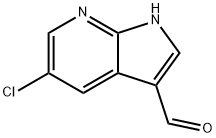 5-氯-1H-吡咯并[2,3-B]吡啶-3-甲醛,954112-61-9,结构式