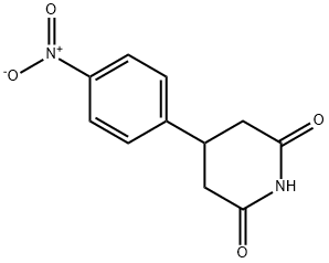 4-(4-Nitrophenyl)piperidine-2,6-dione Structure