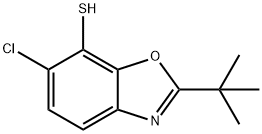 6-CHLORO-2-(1,1-DIMETHYLETHYL)-7-BENZOXAZOLETHIOL Struktur