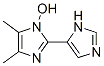 2,5-Bi-1H-imidazole,  1-hydroxy-4,5-dimethyl- Structure