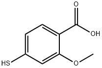 2-METHOXY-4-MERCAPTOBENZOIC ACID Struktur