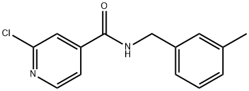 2-Chloro-N-(3-Methylbenzyl)pyridine-4-carboxaMide, 95% Structure
