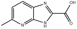 3H-Imidazo[4,5-b]pyridine-2-carboxylic  acid,  5-methyl- 化学構造式