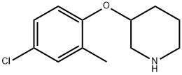 3-(4-Chloro-2-methyl-phenoxy)-piperidine Structure