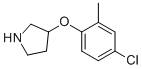 3-(4-Chloro-2-methyl-phenoxy)-pyrrolidine 化学構造式