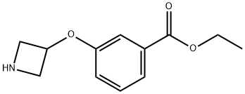 3-(Azetidin-3-yloxy)-benzoic acid ethyl ester Structure