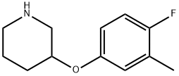 3-(4-Fluoro-3-methyl-phenoxy)-piperidine Struktur