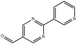 2-pyridin-3-ylpyrimidine-5-carbaldehyde 化学構造式
