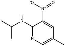 2-ISOPROPYLAMINO-5-METHYL-3-NITROPYRIDINE 结构式
