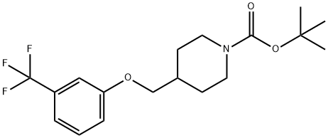 tert-Butyl 4-((3-trifluoromethylphenoxy)methyl)piperidine-1-carboxylate Structure