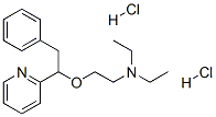 N,N-diethyl-2-(2-phenyl-1-pyridin-2-yl-ethoxy)ethanamine dihydrochlori de Structure