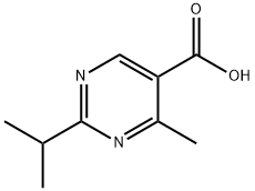 2-isopropyl-4-methyl-5-pyrimidinecarboxylic acid(SALTDATA: FREE) 化学構造式