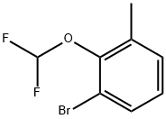1-Bromo-2-difluoromethoxy-3-methyl-benzene Structure