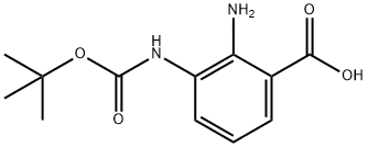 2-AMINO-3-BOCAMINO-BENZOIC ACID Structure