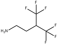 4,4,4-三氟-3-三氟甲基丁胺 结构式