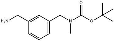 3-AMINOMETHYL-1-N-METHYL-1-N-BOC-AMINOMETHYL-BENZENE Struktur