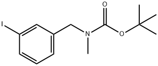 (3-IODO-BENZYL)-METHYL-CARBAMIC ACID TERT-BUTYL ESTER 化学構造式