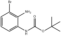 (2-氨基-3-溴苯基)氨基甲酸叔丁酯, 954238-73-4, 结构式