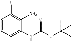 2-BOC-氨基-6-氟苯胺 结构式
