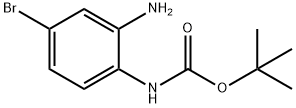 (2-氨基-4-溴苯基)氨基甲酸叔丁酯 结构式